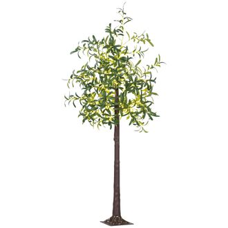HOMCOM 180cm Olive Tree Light W/ 300 Warm White LED Lights Artificial Tree | TJ Hughes