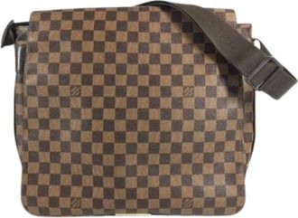 Louis Vuitton Pre-owned Damier Canvas Shoulder Bag - Heren - Vintage Schoudertas - Bruin - ONE Size - Vintage