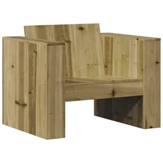 vidaXL Sof&aacute; De Jard&iacute;n Madera De Pino Impregnada 79x60x62 Cm Vidaxl
