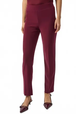 Joseph Ribkoff Classic Straight Pants In Merlot