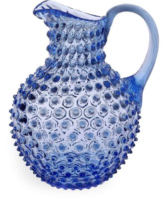 Klimchi Caraffa Hobnail con cristalli - Blu