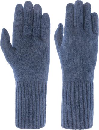 Seeberger Cashmere Womens Finger Gloves (One Size - Blue)