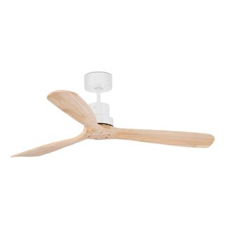 Netlighting Lantau Large White Pine Ceiling Fan With DC Motor 6 Speed
