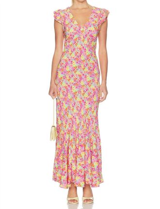 Beach Riot Elodie Maxi Dress In Neon Bouquet