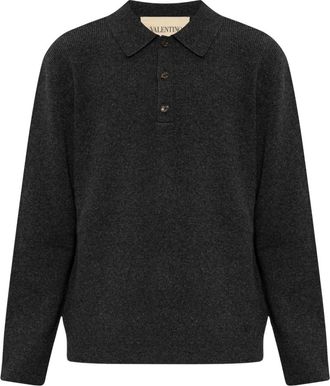 Valentino Maglia - Heren - Polos - Grijs - M - Wol - Tops