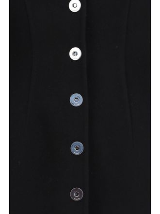 Max Mara Womens Short Coat Arena Virgin Wool Black Jacket