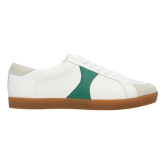 Celine Celine, Schoenen, Heren, Wit, 41 EU, Katoen, Triomphe Low Lace-Up Sneaker