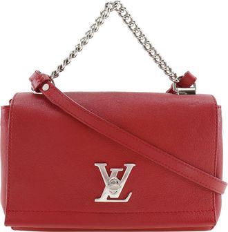 Louis Vuitton Lockme Ii Leather Red Leather Handbag (Pre-Owned)
