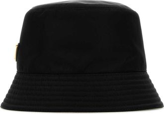 Prada Black Logo Bucket Hat
