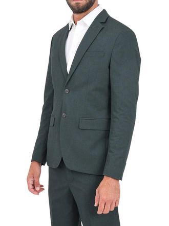 Selected Forest Green Two-Button Blazer