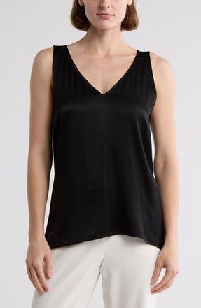 Nordstrom Double V-Neck Tank in Black at Nordstrom Rack, Size Xx-Small
