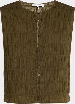 Frame Denim The Smocked Tank Top