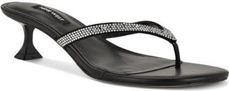 Nine West Cruiseh Flip Flop in Black 002 at Nordstrom, Size 8.5