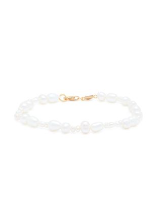 Astrid & Miyu Serenity Pearl-beaded 18kt Gold-plated Bracelet - One Size