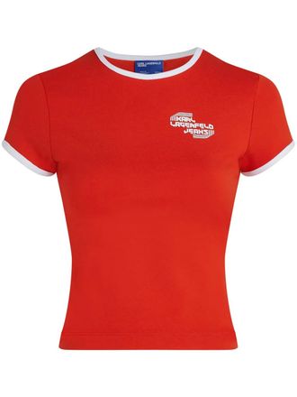 Karl Lagerfeld logo-print T-shirt - Red