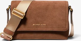 Michael Kors Hudson Mini Suede Messenger Bag