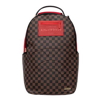 Sprayground Sprayground - Katana Check Boss Rugzak - unisex - Tassen - Bruin - Maat: ONE Size Velours