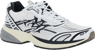 Amiri Mens Sneakers M-Tech White-Black Polyester Trainers White/black