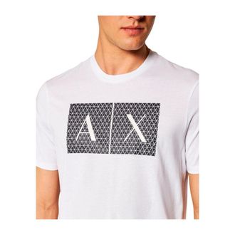 A|X Armani Exchange Logo-Print Cotton T-Shirt - White
