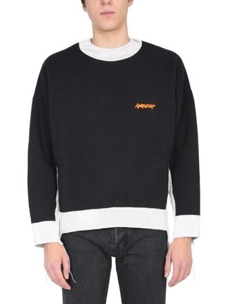 AMBUSH Relaxed Fit Black Crew Neck Sweatshirt