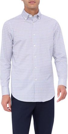 Bugatchi James OoohCotton Tattersall Check Button-Down Shirt in Sand at Nordstrom, Size Xxx-Large