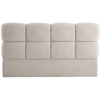 Vente-Unique Testata letto 160 cm - Tessuto testurizzato - Beige - DAMADO di Pascal Morabito