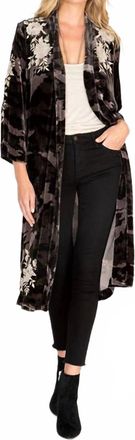 Johnny Was Santal Velvet Kimono In Moonlight