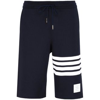 Thom Browne Loopback Tonal 4-Bar Sweatshorts