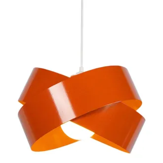 Tosel Suspensi&oacute;n pendel metal Alt.80cm blanco ;Pantalla: naranja
