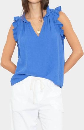 Xirena Womens Bex Gauze Top In Nautical Blue