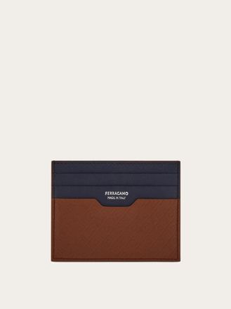 Ferragamo Men Ferragamo Monogram credit card holder Brown