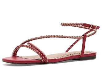 Rebecca Minkoff Ayla Braided Sandals Womens Sandals Red/Nude : 8.5 M, Leather