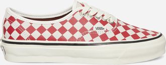 Vans Authentic 44 Diamond Check Sneakers Red / Marshmallow