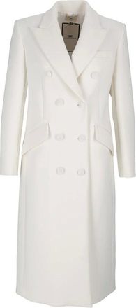 Elisabetta Franchi Cappotto - Coats - Mujer - Blanco - S