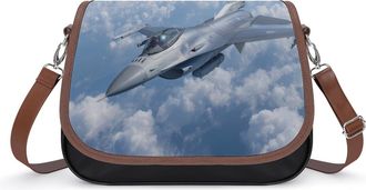 Generic F-20 Fighter Jet Small Womens Crossbody Bags Shoulder Handbag with Adjustable Strap for Travel