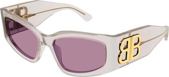 Balenciaga Pink Cat Eye Ladies Sunglasses BB0321S 012 57