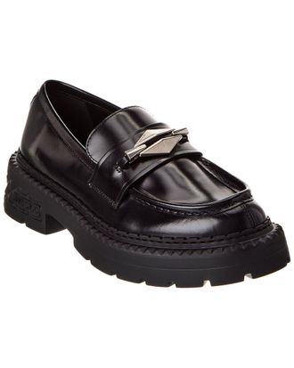 Jimmy Choo London Marlow Diamond/F Leather Loafer