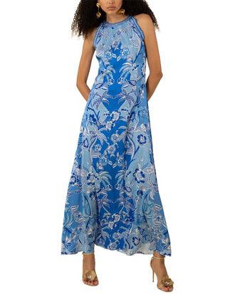 Hale Bob Florence Silk-Blend Maxi Dress