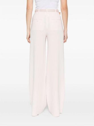Max Mara Straight Leg with Matching Belt Trousers - Pink