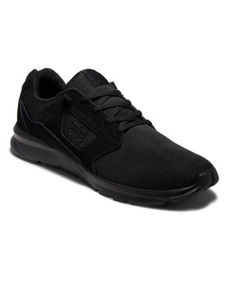DC Sneaker DC SHOES Skyline, Herren, Gr. 7(39), schwarz (schwarz, schwarz, schwarz), Obermaterial: Leder [Kuh] / Futter: Textil / Aussensohle: Gummi, Sch