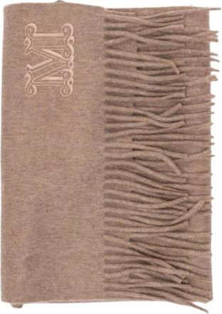 Max Mara Wsdalia Sjaal - Dames - Wintersjaals - Beige - ONE Size - Kasjmier - Accessoires