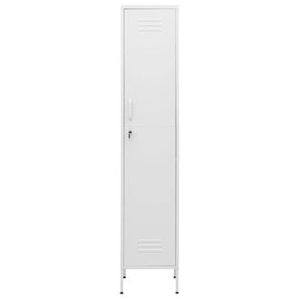 Berkfield Home Locker Cabinet White 35x46x180 cm Steel | Size: 35 x 46 x 180 cm