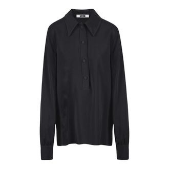 Mauro Grifoni Dames, Blouses & Shirts, Zwart, Maat: XL Viscose