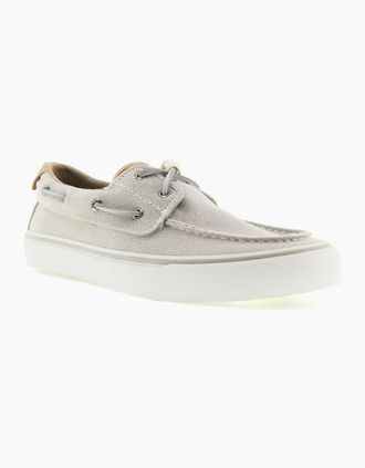 Sperry Top-Sider Mens Sperry Helm 2-Eye Textile Mens Grey Boat Shoes - Size: 11