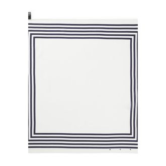 HUGO BOSS Striped-border bandana blended with silk