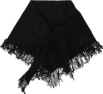 Rebecca Minkoff Knitted Triangle Scarf Wrap with Fringe