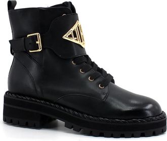 Liu Jo Lace-up Boots - Dames - Veterlaarzen - Zwart - 39 EU - Leer - Schoenen