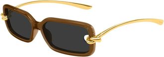Bottega Veneta unisex, Accessoires, Geel, Maat: 56 MM Nylon