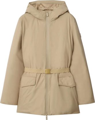 Burberry Mantel met capuchon - Beige