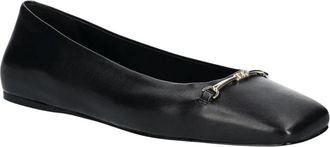 Michael Kors Lena Ballet Flat - Dames - Ballerinas - Zwart - 37 EU - Leer - Schoenen